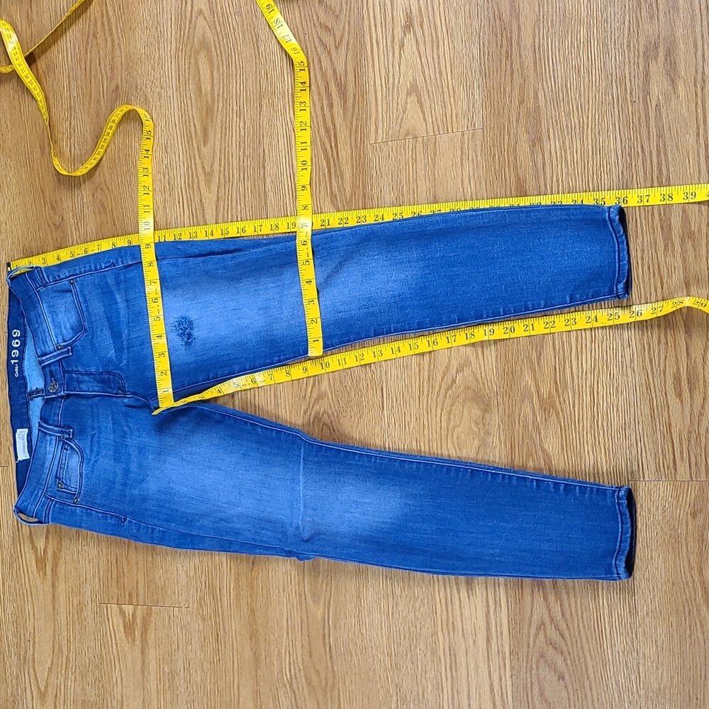 GAP 27x25 1969 LEGGING FADED, DISTRESSED, STRETCH 2014 SKINNY JEANS